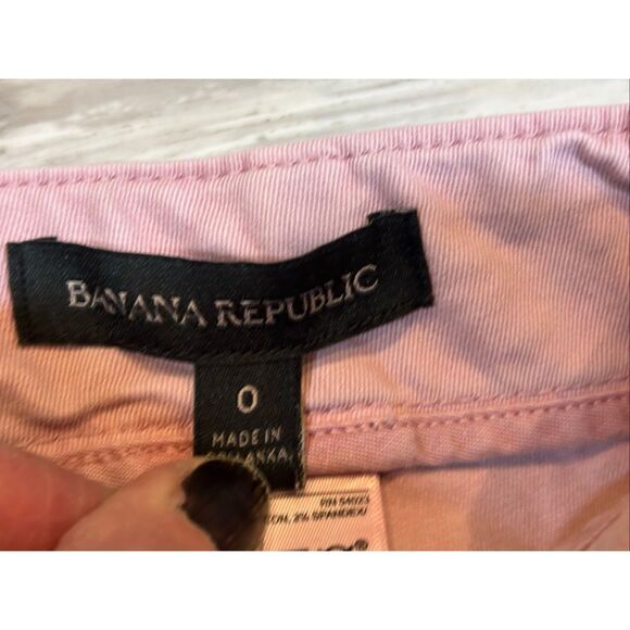 Banana Republic pink and cream utility pants size 0 - Picture 2 of 15